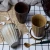 Import Unique Vintage Handmade Nordic Rustic Matte Retro Plain Ceramic Latte Handmade Pottery Cups from China