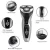 Import US STOCK NPET ES8109 Electric Shaver Razor for Men  USB Rechargeable Electric Razor, IPX7 Waterproof Wet & Dry Rotary Shavers from China
