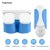 UV sterilizer toothbrush holder wall mount toothpaste dispenser bathroom set with cups