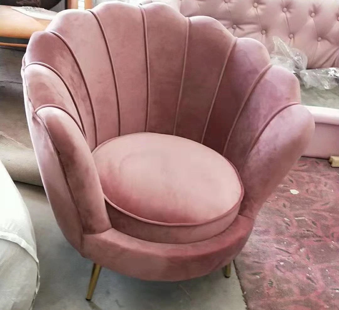 Velvet Sofa Chair - Charcoal, Navy & Pink