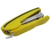 Very professional yellow color high quality half strip office school used stapler with metal staple remover