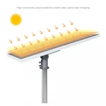 VGN ABS Housing Solar Panel IP66 Waterproof Outdoor Streetlight 50W 100W 150W 200W Integrated Led All in One Solar Street Light