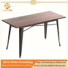 Vintage industrial metal dining table / metal cafe table JR-3H120W