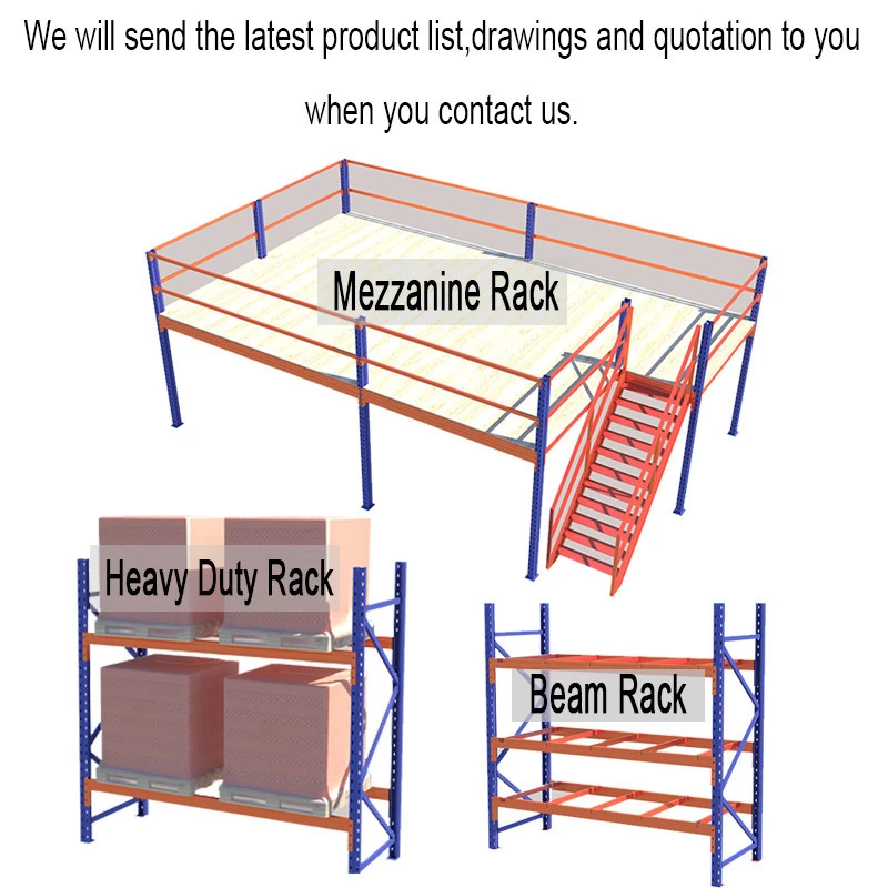 Warehouse fabric roll stackable roller racking systems barrel bucket tub For Mezzanine Shelf Shelves