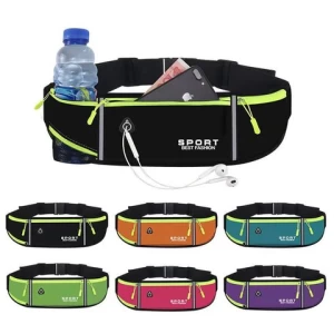 Waterproof nylon waist bag multi-color optional unisex outdoor sports running waist bag