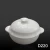 Import white ceramic soup tureen with lid from China