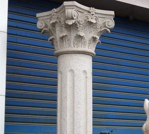White Marble Column Ionic Doric Corinthian Roman Column Pillars