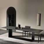 White Modern Luxury Kitchen Dinning Room Furniture Circular Marble Top Dining Table And Chair Set For 6
