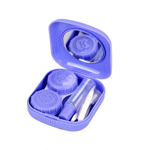 Wholesale 5pcs/box full function contact lens case US pupil mate glasses box with mirror easy to carry