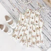 Wholesale boutique fashionable summer clothing set 2 pieces suit for baby girls