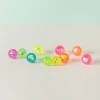 Wholesale bulk high quality transparent 3D figure 27mm rubber bouncy ball baby kids toys for gift