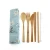 Import Wholesale Camping Hiking Office Lunch Flatware Bamboo Travel Tableware Dinnerware Cutlery Sets from China