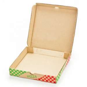 Wholesale Corrugated Board Mailer cajas de Custom Design Food Paper White packaging pizza box