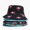 Wholesale Custom Logo Fisherman Hat Summer Cotton Spandex Beach Bucket Hat Beach Colorful Leaf Bucket Cap For Women