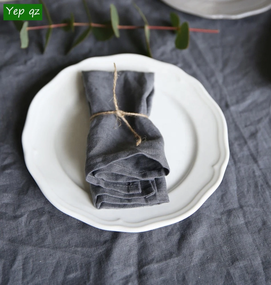 wholesale customised soft reusable restaurant cloth napkins