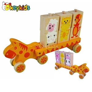 wholesale educational kids wooden toy vehicles for preschoolers W04A312