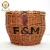 Import Wholesale fashion eco-friendly removeable wicker bicycle basket bike basket from China