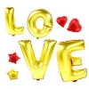 Wholesale giant 40 inch gold metallic LOVE party decoration letters number Aluminum foil balloons