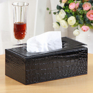 wholesale high quality leather tissue box hotel tissue box