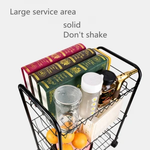 Wholesale High Quality Stainless Steel Rotating Multi-layer Kitchen Storage Shelf