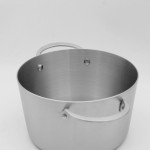Wholesale industrial stainless steel cookware 20/22/24CM soup pot with glass lid