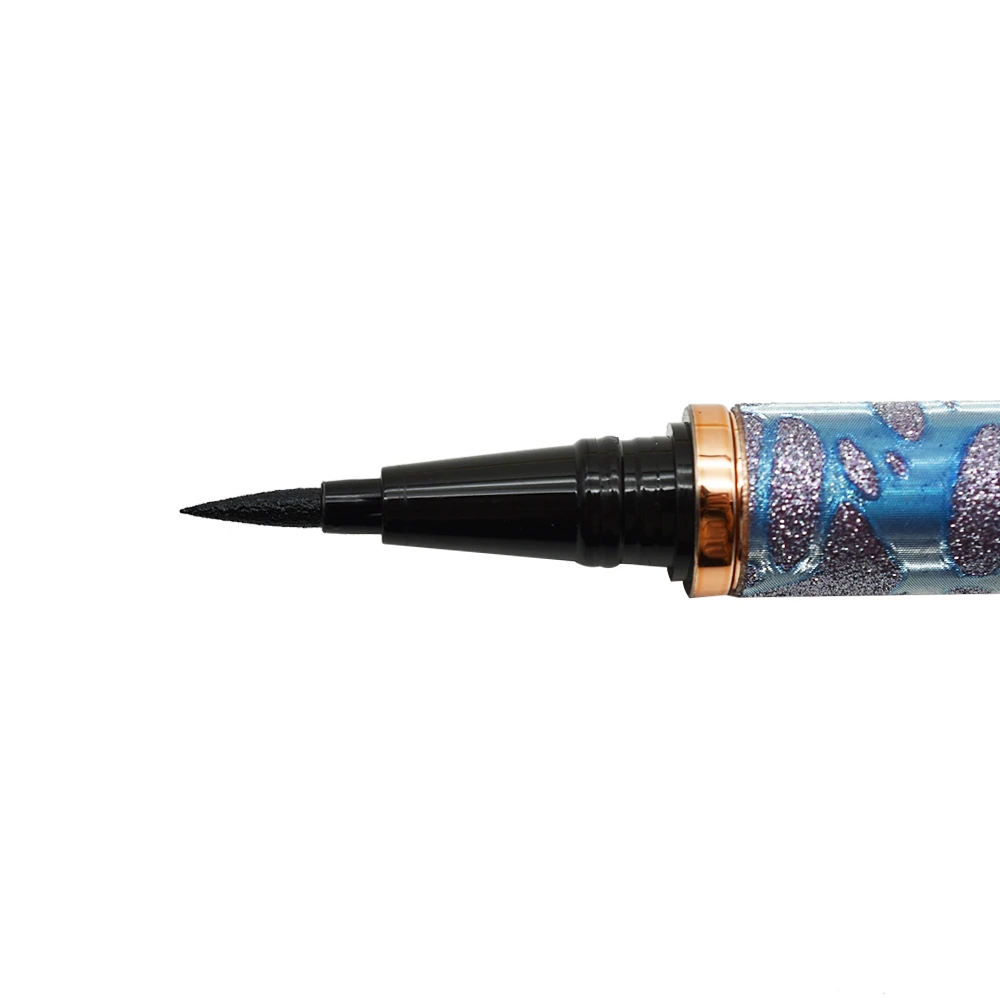 Wholesale Liquid Eyeliner glue pen waterproof water activated eyeliner pencil magnetic eyelashes with eyeliner stamp case
