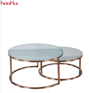 Wholesale Living Room Rose Gold Stainless Steel Coffee Table Tea Table Side Table