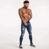 wholesale new fashion super skinny men jeans, Hot sale ripped destory distressed brand jeans for men