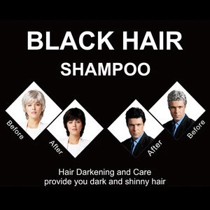 Wholesale no side effect hair shampoo black hair color shampoo hair dye
