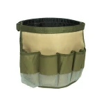 Wholesale outdoor round toolkit garden tool kits multi purpose adjustable garden bucket tool bag