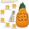 Wholesale Pineapple Shape Rubber Indestructible Dog Toys Dog Chew Toys for Aggressive Chewer