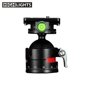 Wholesale Price Camera Accessories Double Panoramic Photography Aluminum Ball Head