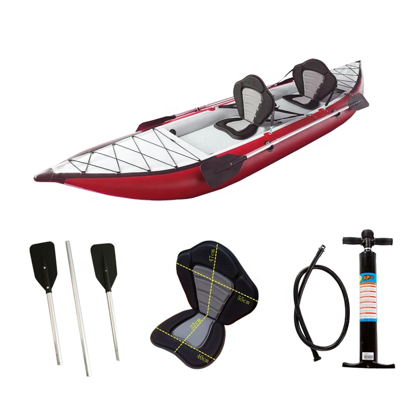 Wholesale PVC and Polyester Inflatable Boat Kayak 2 Person Boats