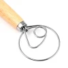 Wholesale Stainless Steel Hook Bread Dough Mixer Manual Egg Mixer hand held whisk