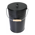 Wholesale Steel Black Storage Log Bucket Firewood Basket For Fireplace