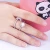 Import Women Finger Ring Set Sterling Silver S925 Zircon Jewellery Engagement Wedding Rings from China