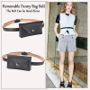 Womens Fashion Waist Bags PU Leather Belt Fanny Pack With Removable Belt