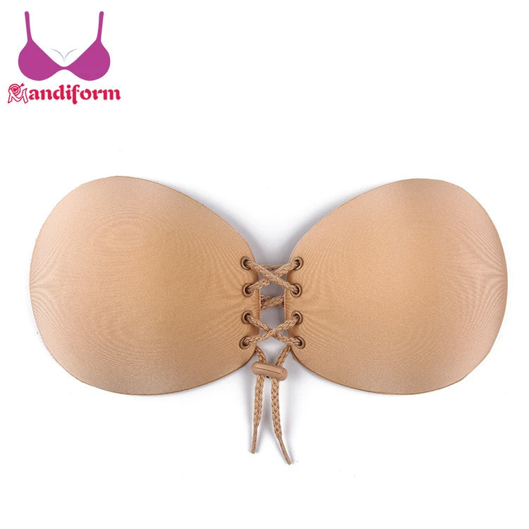 Womens Very Extreme Double Push Up Strapless Bras Best Backless Wedding Adhesive Bra For Wedding Gown