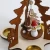 Wooden Christmas Pyramid Decoration Windmill with Snowman Sleigh Candle Holder Excluding Candles(12 pieces/Carton)
