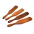 Import Wooden Spurtles Set of 4 Non-Stick Utensils Tools Durable Natural Acacia Slotted Stirring Spatula Kitchen Cookware from China