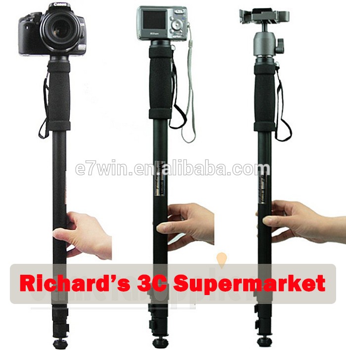 Wt1003 Aluminum Alloy Selfi Stick Monopod 67&quot; Digital Camera Mono Pod Wt-1003 Extendable Tripod For Dslr