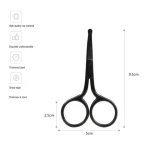 Yangjiang 3.5mm Thickness  Stainless Steel Luxury Safty Vibrissac Nose  Scissors