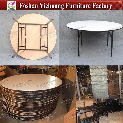 YC-T01-1 Folding round banquet table for wedding