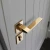 Import YONFIA hot sale new PVD gold door lock handle set door from China
