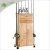 Import YumuQ Solid Wooden 18 Pieces Fishing Rod Storage Display Rack, Fishing Tackle Storage Cabinet with Rolling Wheels from China