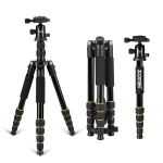 Zomei Q666  4 sections camera tripod with monopod and ball head tripod kit for dslr