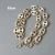 Import ZONESIN New Fashion Woman Bag Accessory Parts Leopard Candy Beige Blue Acrylic Resin Metal Chain Strap from China