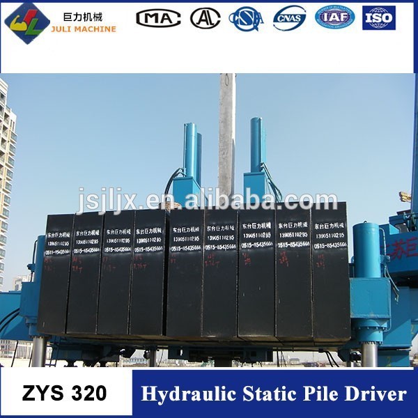 ZYS 320 Pile Driver/Hydraulic Static Pile Driver/Hydraulic Press Pile Driver