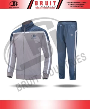 New Design Jogging Suits Side Zip Phone Pocket Custom Logo Sport Wear Adjustable Waist Men's Tracksuit