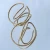 Import Ins Simple Design Irregular Metal Circle String Stud Earrings 24k Gold Plated Geometric Wire Earrings from China